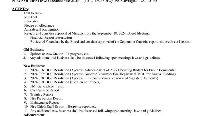 Board Meeting Notice 10 16 24