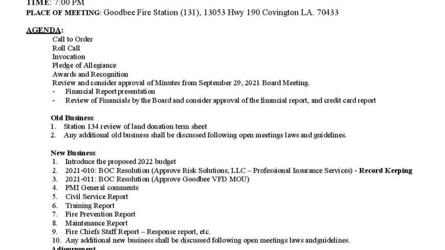 Meeting Notice 10 27 21 (Rescheduled)