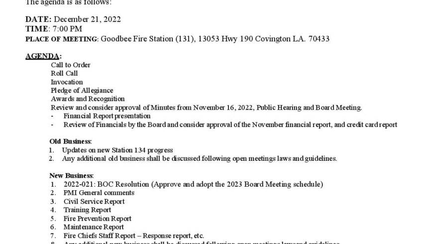 Meeting Notice 12 21 22 (RESCHEDULED)