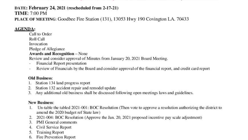 Meeting Notice 2 17 21 (Rescheduled)