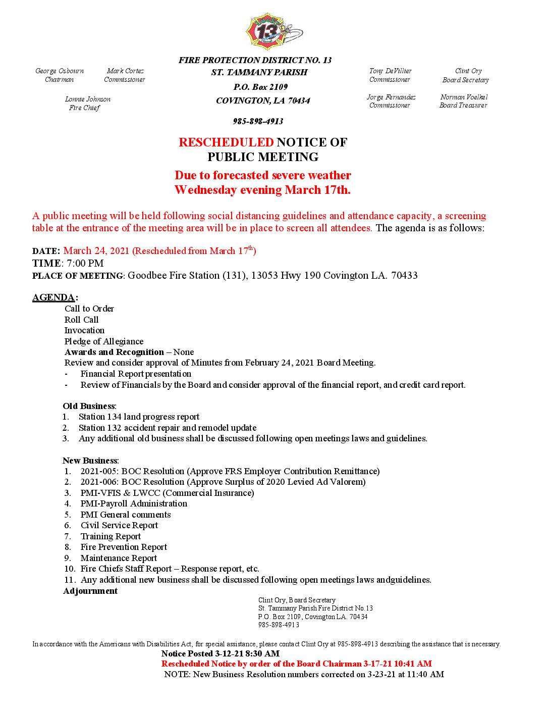 Meeting Notice 3 24 21 (Rescheduled)