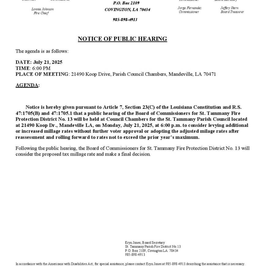 Public Hearing Notice 7 21 25