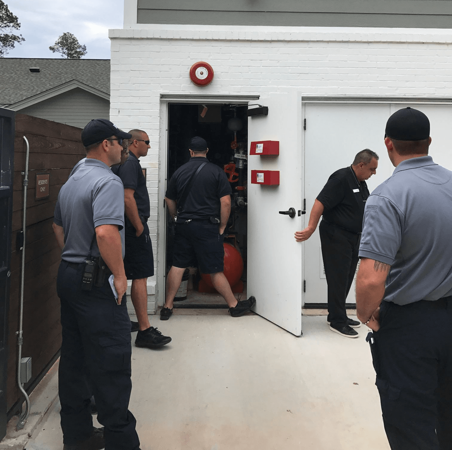 Fire Inspector performing safety check